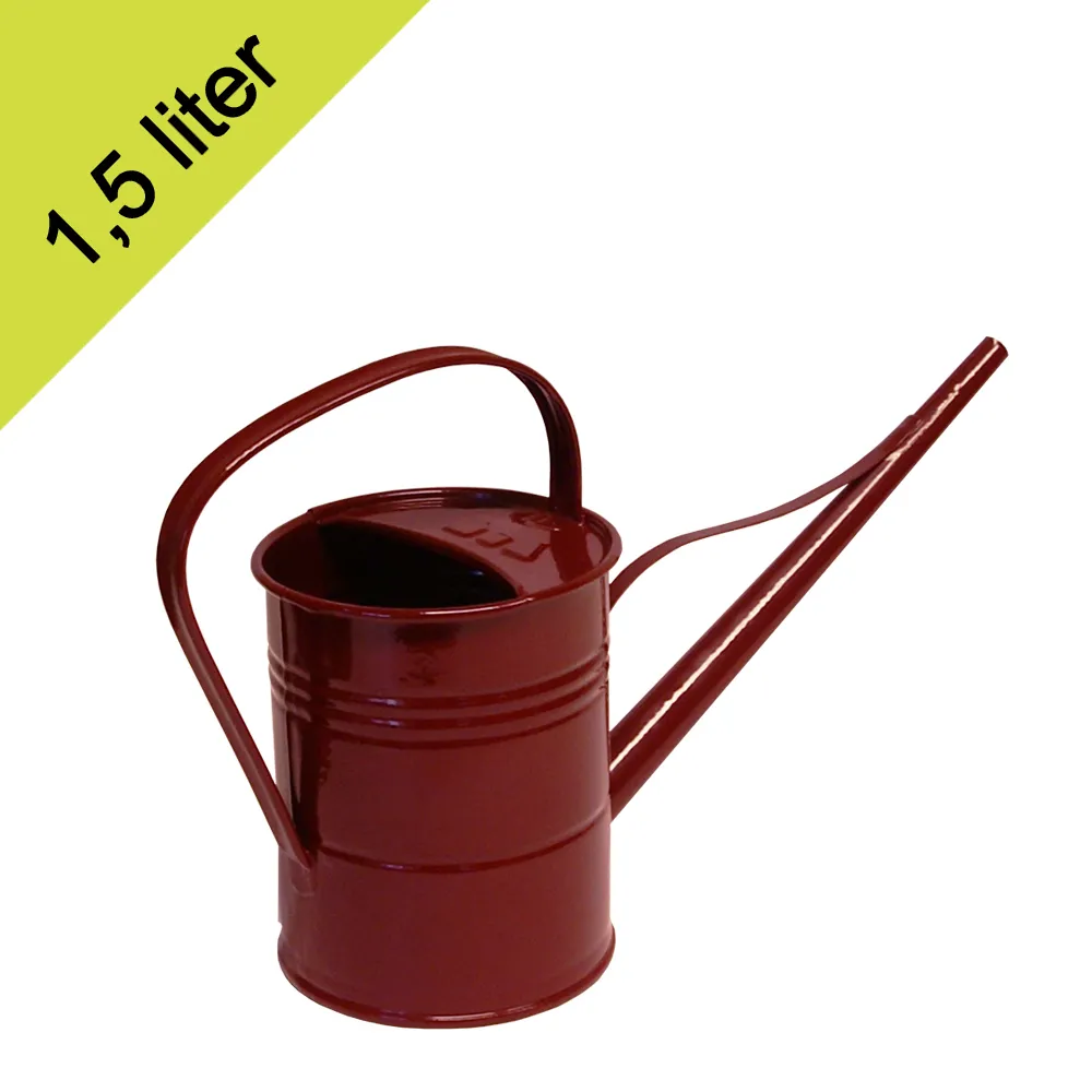Gieter 1,5 ltr - zink/wijnrood Gieter 1,5 ltr - zink/wijnrood