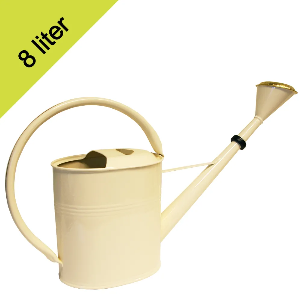 Gieter ovaal 8 liter zink ivoor Gieter ovaal 8 liter zink ivoor