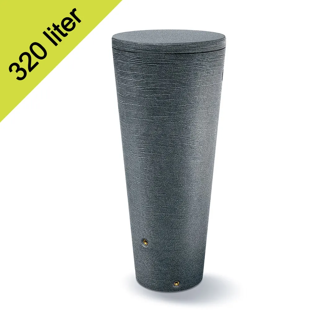 2in1 Tubo regenton 320 liter Graniet antra 2in1 Tubo regenton 320 liter Graniet antra