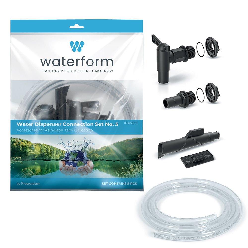 Waterform Aftapset 5-delig Waterform Aftapset 5-delig