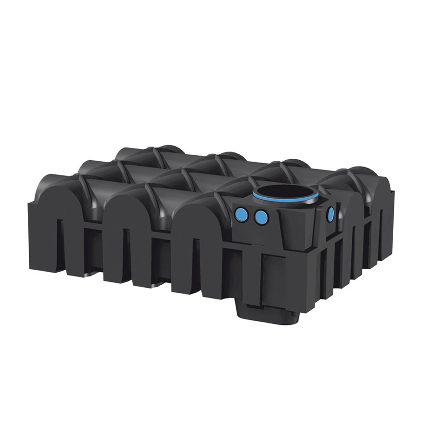 Flatline regenwatertank, polyetheen, 5.000 liter, 296 x 222 x 121,5 cm, excl. deksel, ondergronds Flatline regenwatertank, polyetheen, 5.000 liter, 296 x 222 x 121,5 cm, excl. deksel, ondergronds