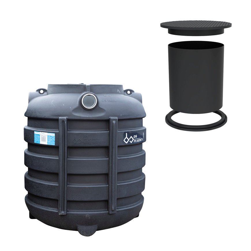 Budget DSB1000 incl. schacht, pe, 1000 liter, 120 x 104 x 135 cm, ondergronds Budget DSB1000 incl. schacht, pe, 1000 liter, 120 x 104 x 135 cm, ondergronds