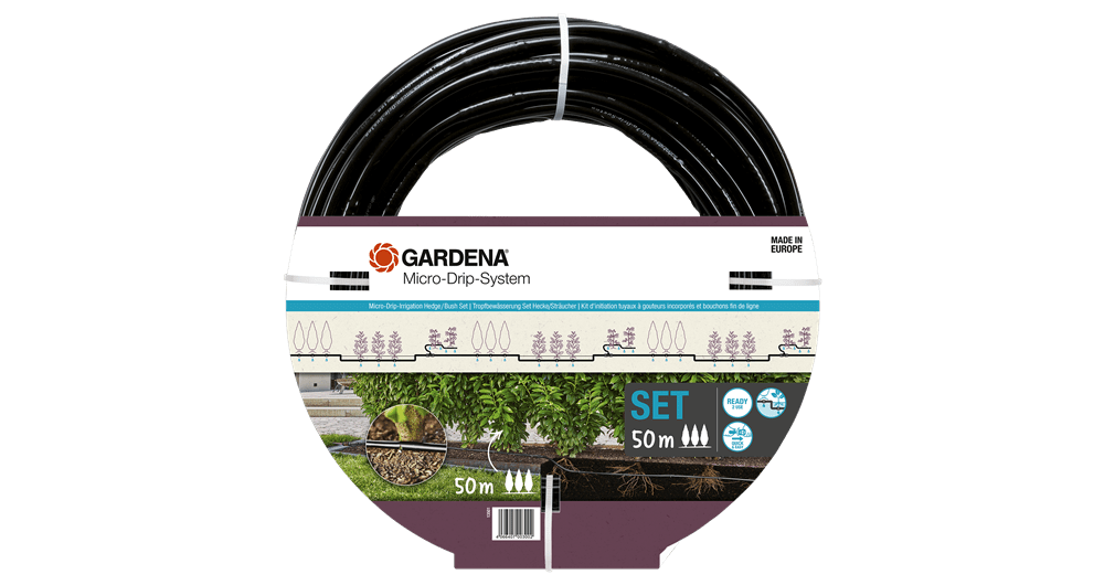 Micro-Drip-Bewatering heggen/struiken Set (50 m) Micro-Drip-Bewatering heggen/struiken Set (50 m)