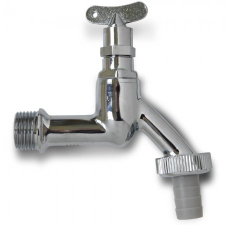 Buitenkraan ½"/sleutel verchroomd Buitenkraan ½"/sleutel verchroomd