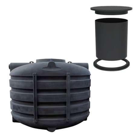 Budget DSB3300 incl. schacht,, pe, 3300 liter, 202 x 161 x 137 cm, ondergronds Budget DSB3300 incl. schacht,, pe, 3300 liter, 202 x 161 x 137 cm, ondergronds