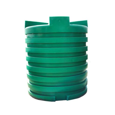 Opslagtank, pe, groen, 5000 liter, Ø 180 cm, h = 212 cm, bovengronds Opslagtank, pe, groen, 5000 liter, Ø 180 cm, h = 212 cm, bovengronds