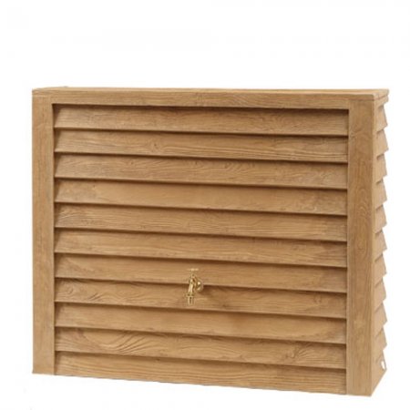 WOODY regenton 350 liter licht l.124 x b.40 x h.100 cm M WOODY regenton 350 liter licht l.124 x b.40 x h.100 cm M